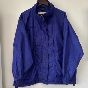 Vintage Columbia Sportswear Company Ski Jacket Winter Purple 90s Nylon Size XL
